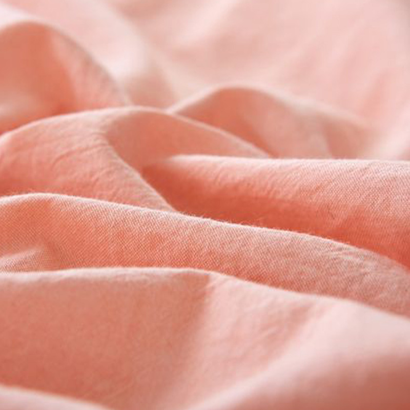 Yumuşak Kabarık Polyester Yıkanmış Pamuklu Kumaş