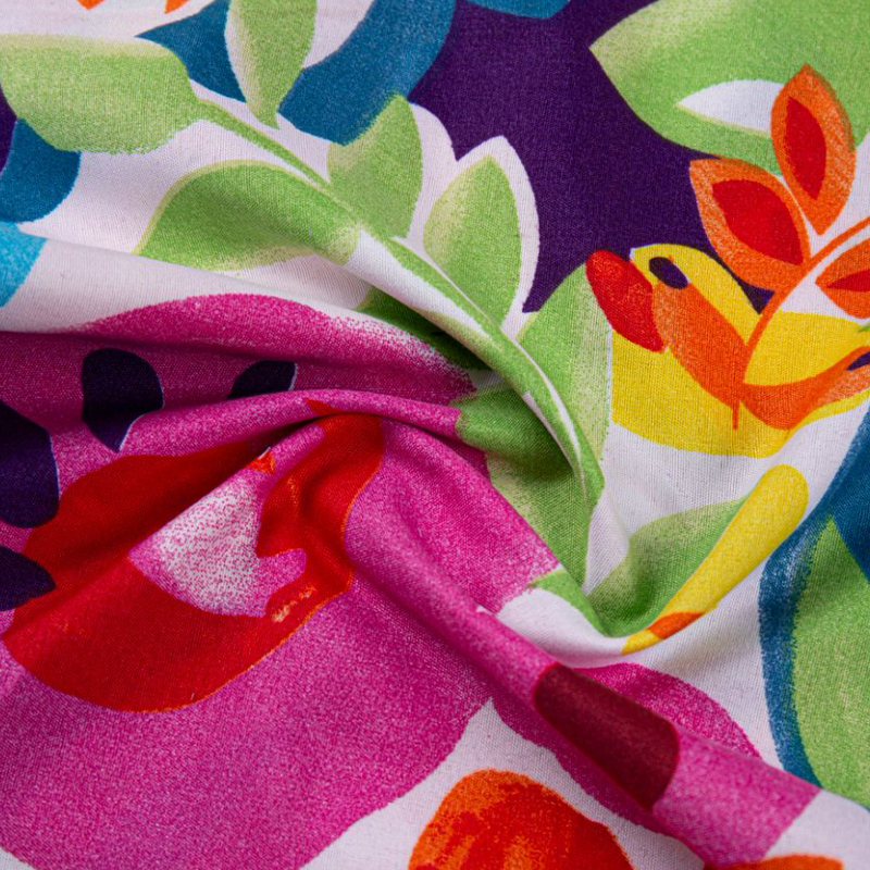Pürüzsüz Polyester Pigment Baskı Fırçalanmış Kumaş